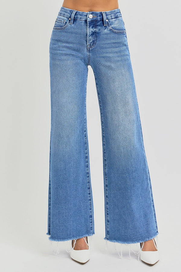 The Lorilie Tummy Control Mid Rise Denim | RISEN