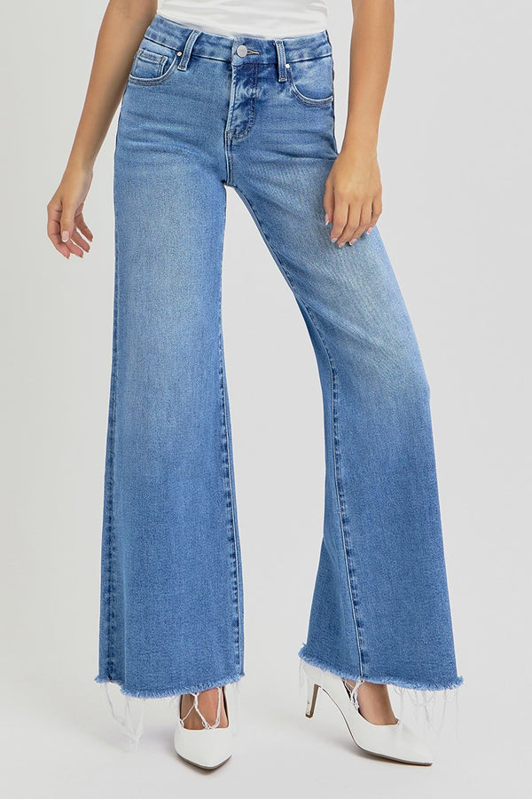 The Lorilie Tummy Control Mid Rise Denim | RISEN