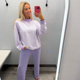 Sunny Side Stripe Mockneck Sweatshirt
