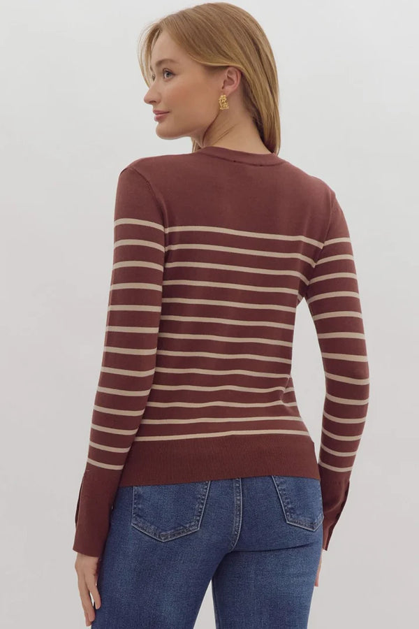 Brown Stripe Longsleeve