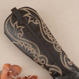 The Astrid Boots - Black with Brown