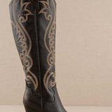The Astrid Boots - Black with Brown