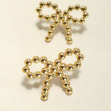 Beaded Bow Earring