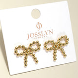 Beaded Bow Earring