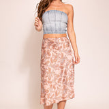 Denim Strapless Top - Light Wash