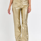 Gold Textured Pants | Cello