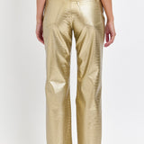 Gold Textured Pants | Cello
