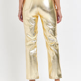 Nola Gold Metallic Pants