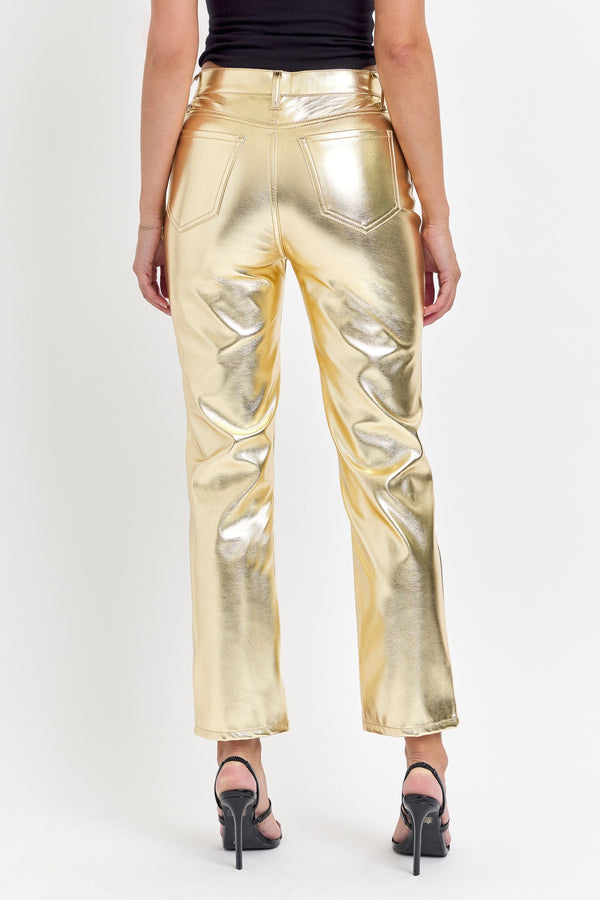 Nola Gold Metallic Pants