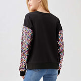 Nutcracker Sequin Sleeve Top