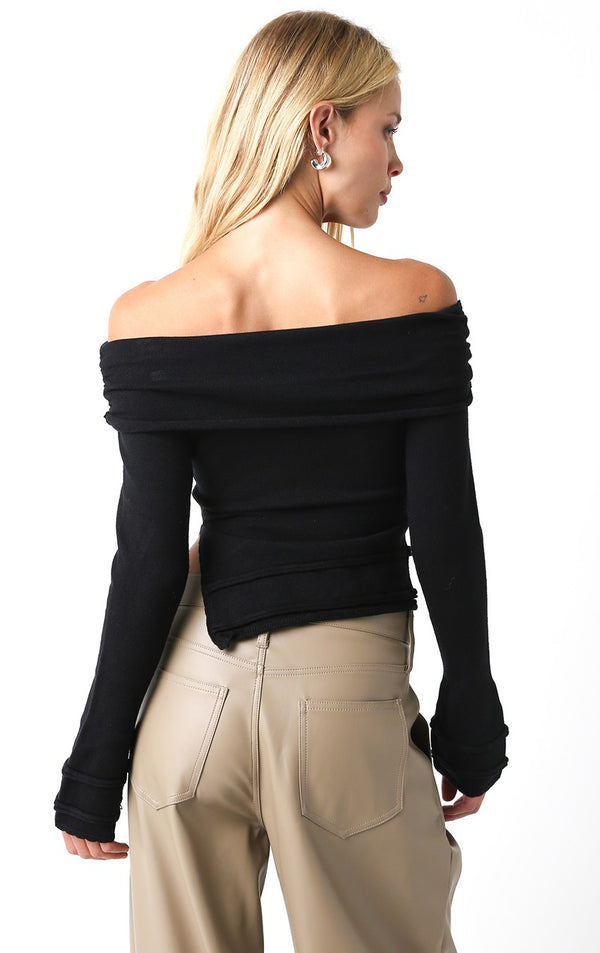 The Lois Off the Shoulder Sweater