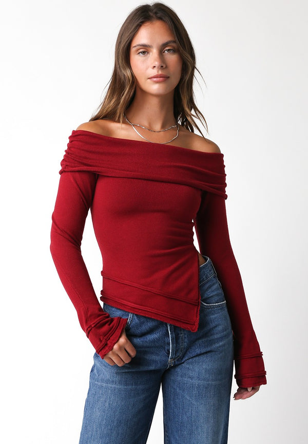 The Lois Off the Shoulder Sweater