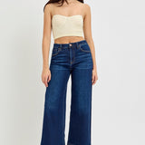 The Ava Denim Highrise Cropped | RISEN