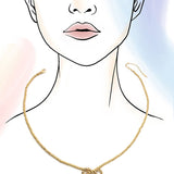 Beaded Bow Necklace