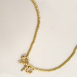 Beaded Bow Necklace