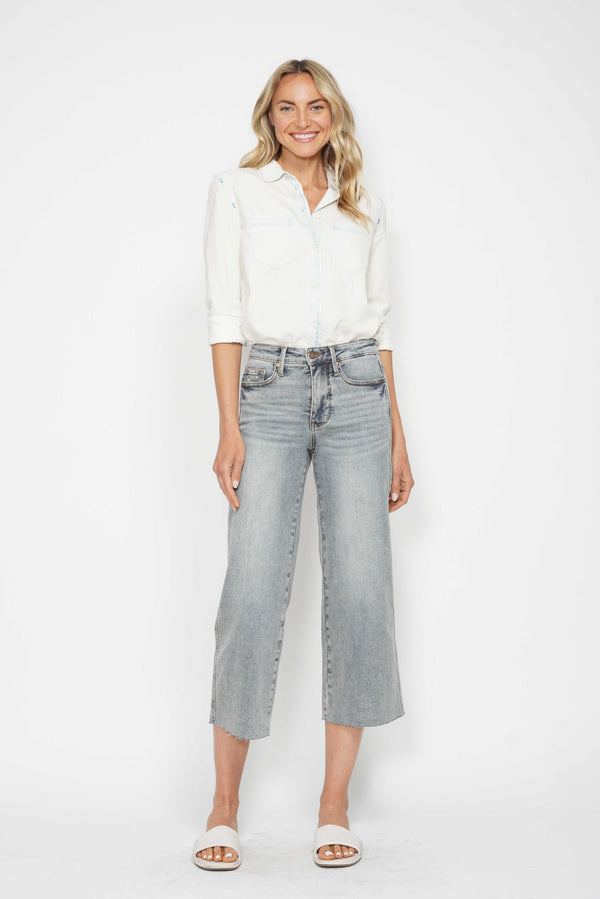 The Brenna Cropped Denim | Judy Blue