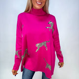 Cheetah Mock Neck Sweater - Various Colors and Plus!