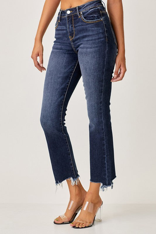 The Millie Denim | High Rise Slim Straight