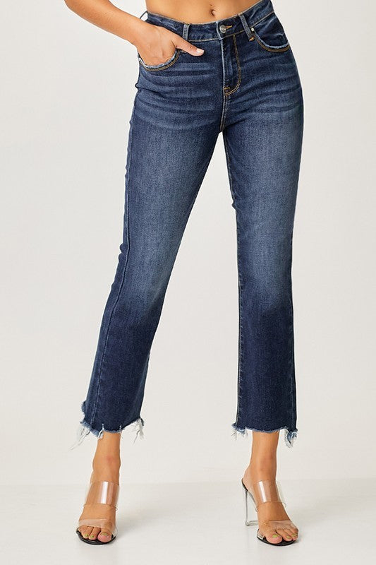 The Millie Denim | High Rise Slim Straight