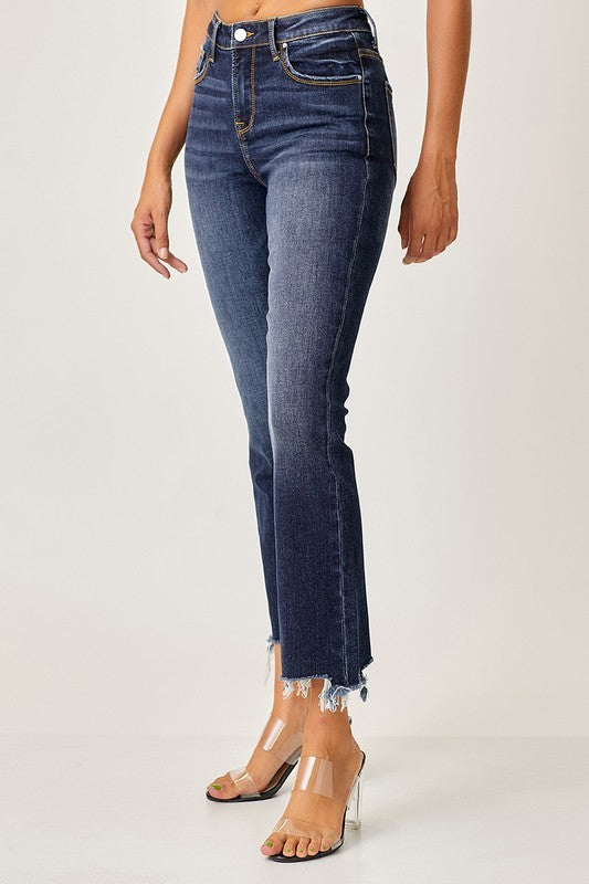 The Millie Denim | High Rise Slim Straight