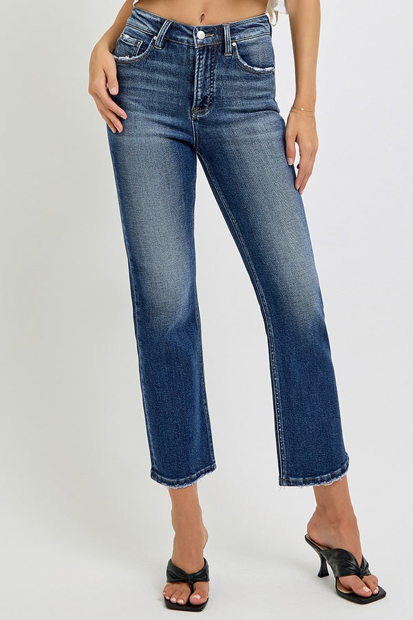 The Charlie Denim Straight Crop | RISEN