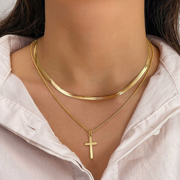 Cross Gold Necklace