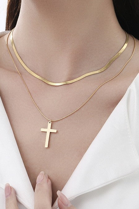 Cross Gold Necklace