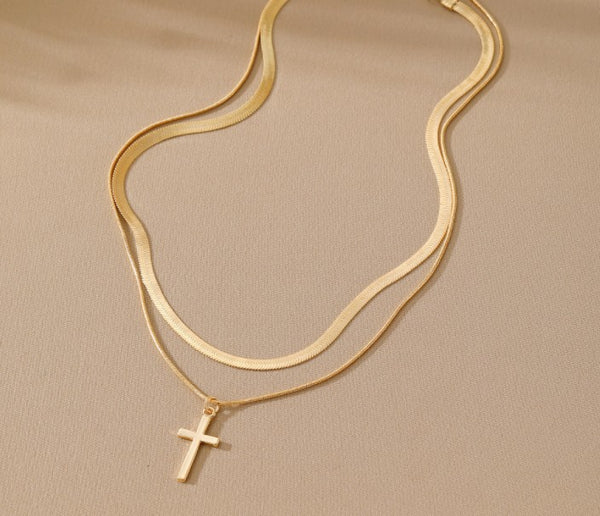 Cross Gold Necklace