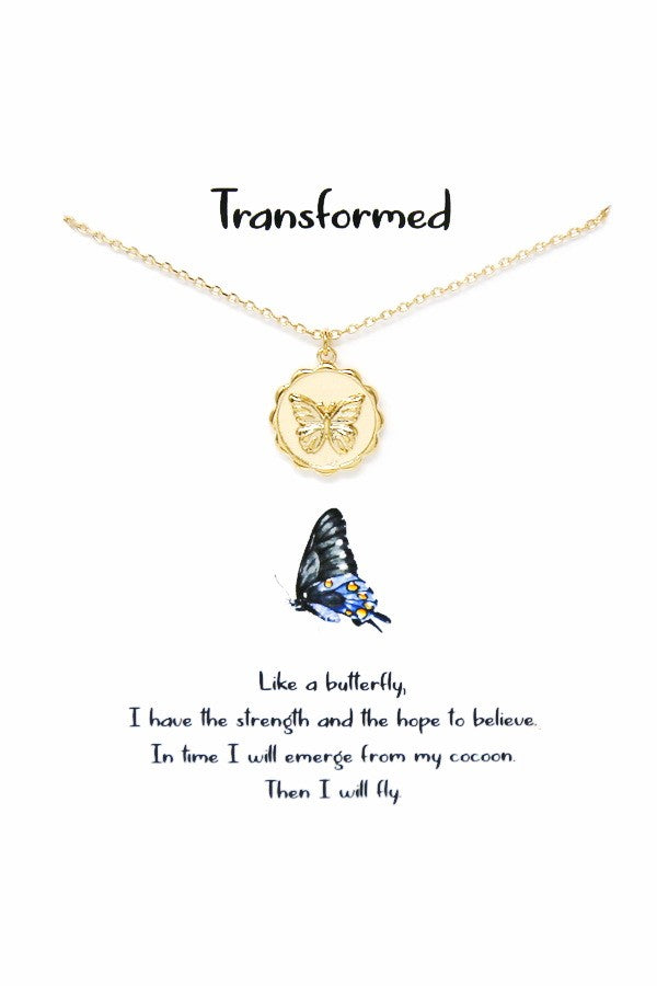 Butterfly Pendant Necklace