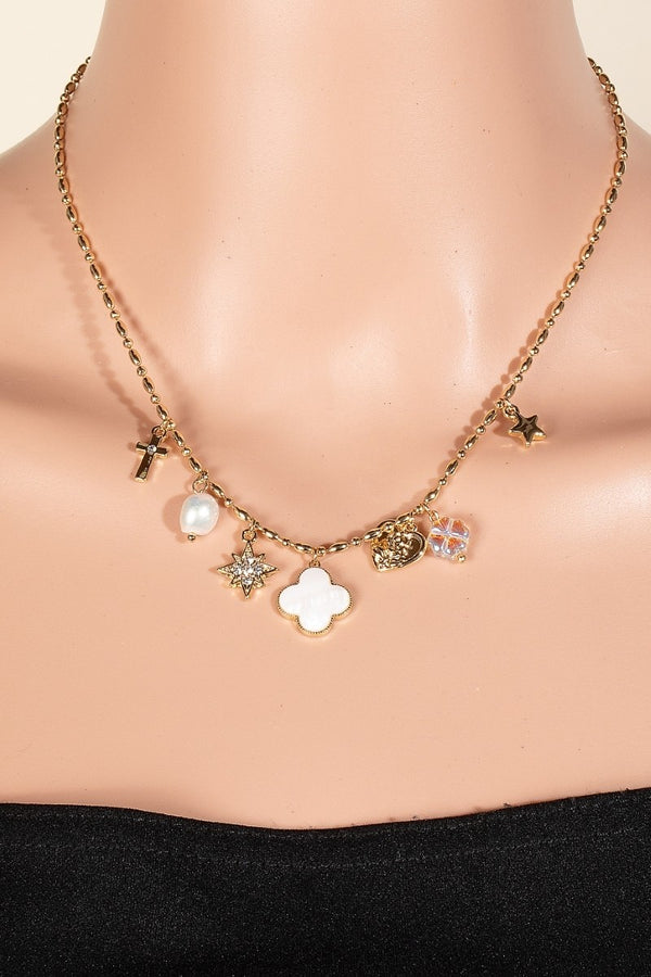 Pearl Charm Necklace