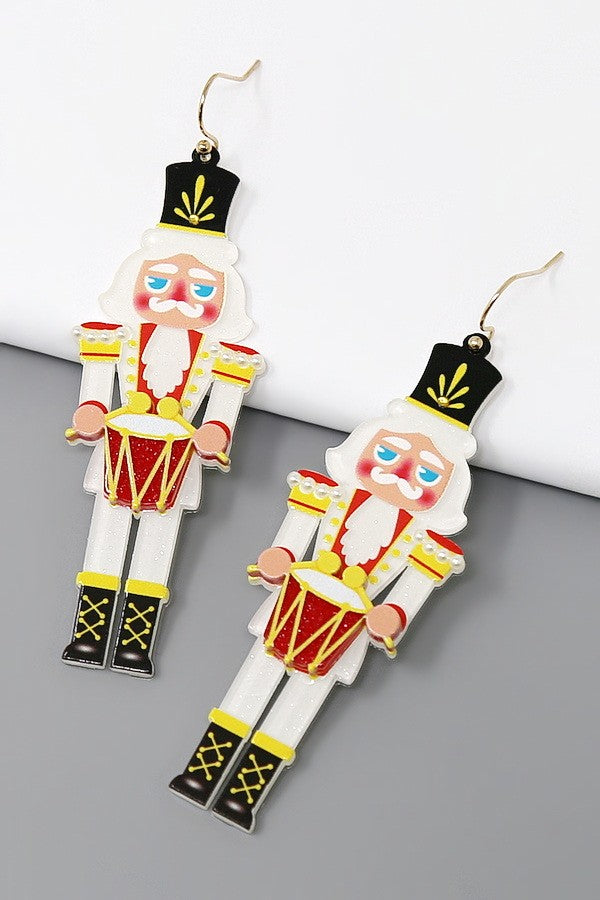 Christmas Nutcracker Acrylic Dangle Earrings (Copy)