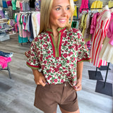 Covered in Beauty Floral Top