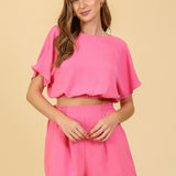 Summer Bliss Crop Airflow Top