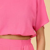 Summer Bliss Crop Airflow Top