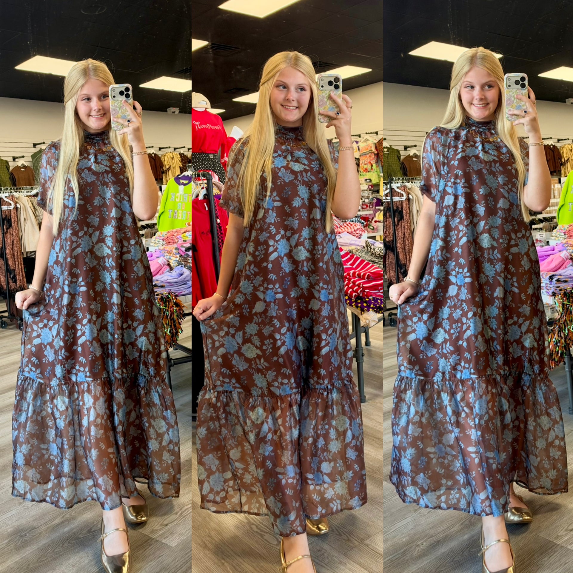The Something Blue Floral Maxi Dress