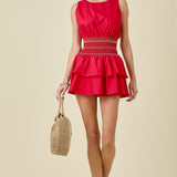 Brought the Fiesta Red Open Back Romper