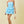 It's My Time Strapless Tired Mini Dress Romper Light Blue