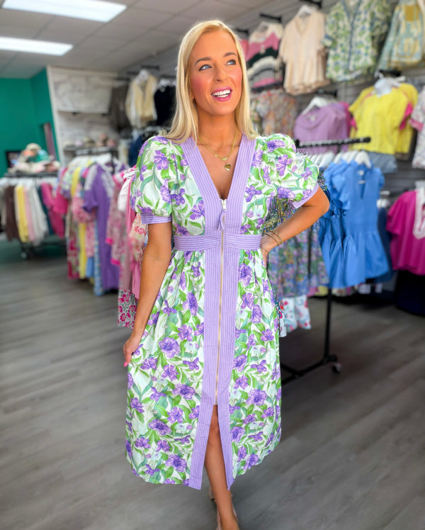 The Bloomline Zip Midi