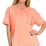 Acid Wash Pocket Tee