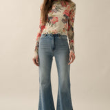 Floral Mesh Top