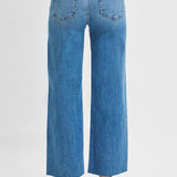 The Nancy Tummy Control High Rise Crop Wide Leg Jeans | Risen Denim