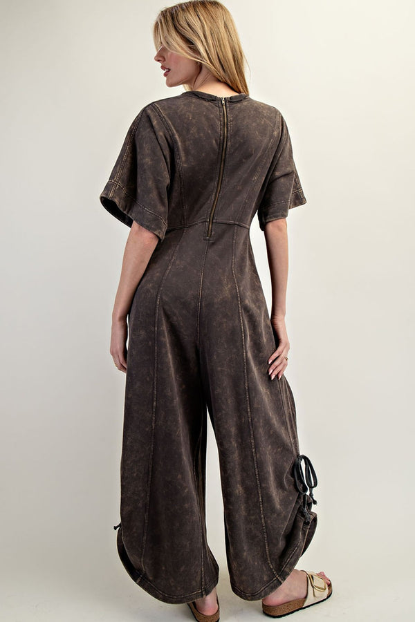 Meet Me Half Way V-Neck Jumpsuit