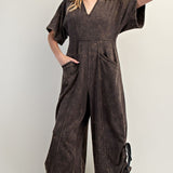 Meet Me Half Way V-Neck Jumpsuit