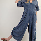 Meet Me Half Way V-Neck Jumpsuit