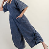 Meet Me Half Way V-Neck Jumpsuit