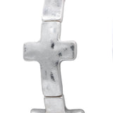 Silver Cross Stretch Bracelet