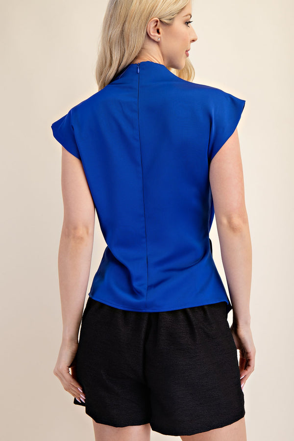 Royal Blue Twist Top