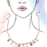 Charm Peral Necklace-seashell Starfish Crab Fish