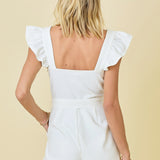 Good To Go White Romper