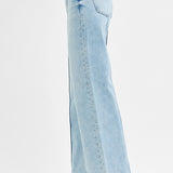 The Max High Waist Wide Leg Pintuck Detailed Denim | RISEN